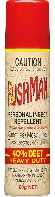 Bushman Heavy Duty Aerosol 40% Deet 60g