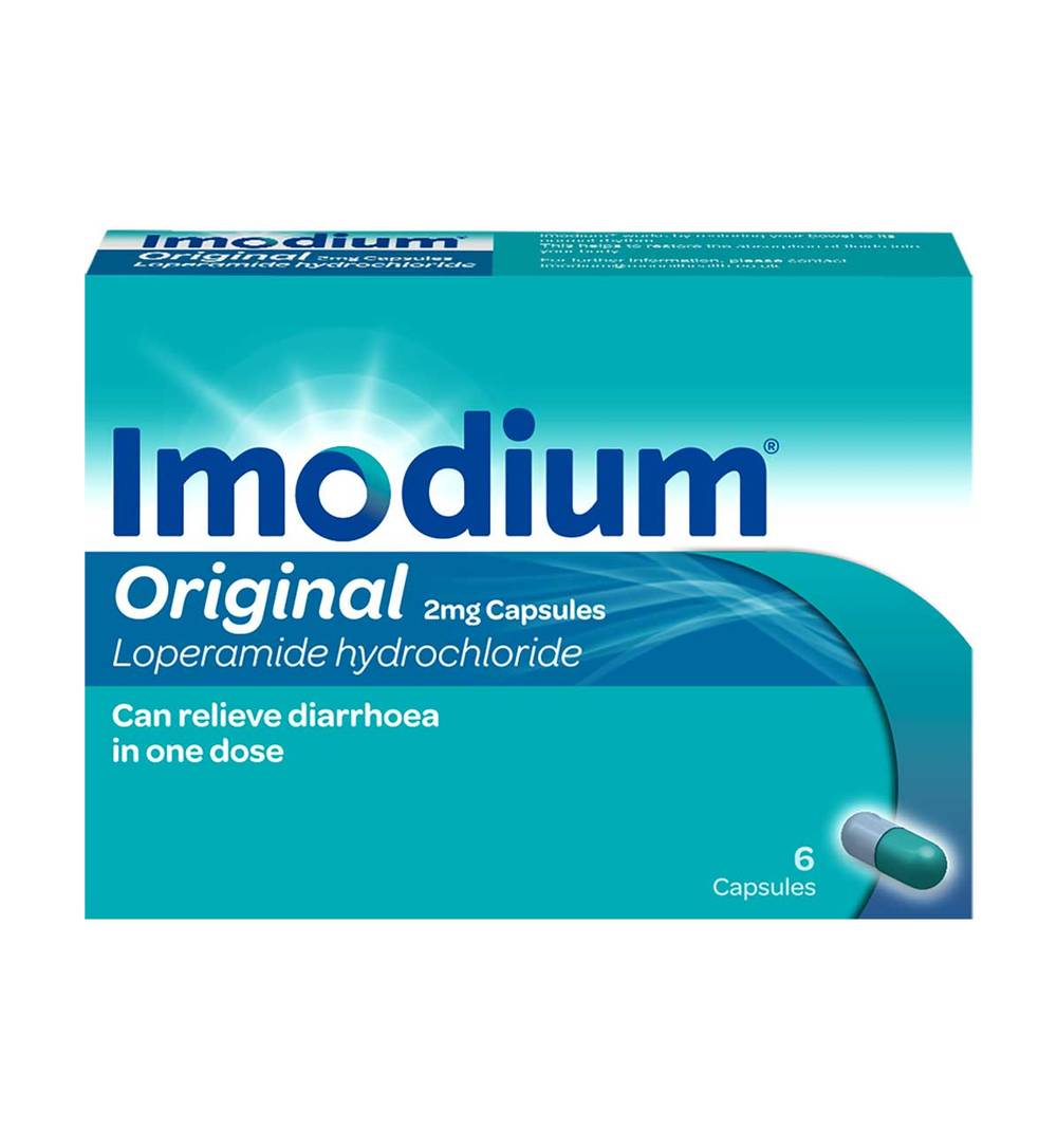 Imodium Original 2mg Capsules( 6 Ct)