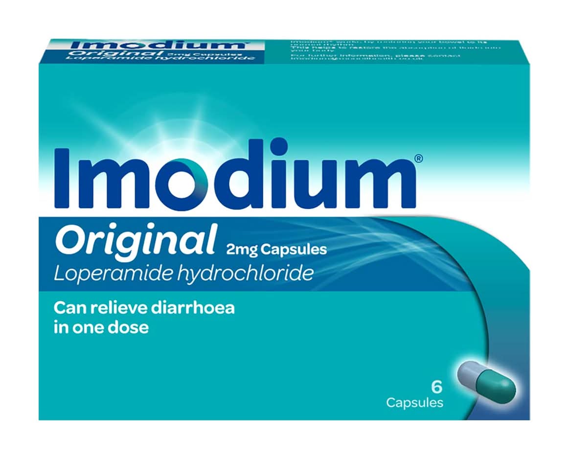 Imodium Original 2mg Capsules (6 x 6 pack)