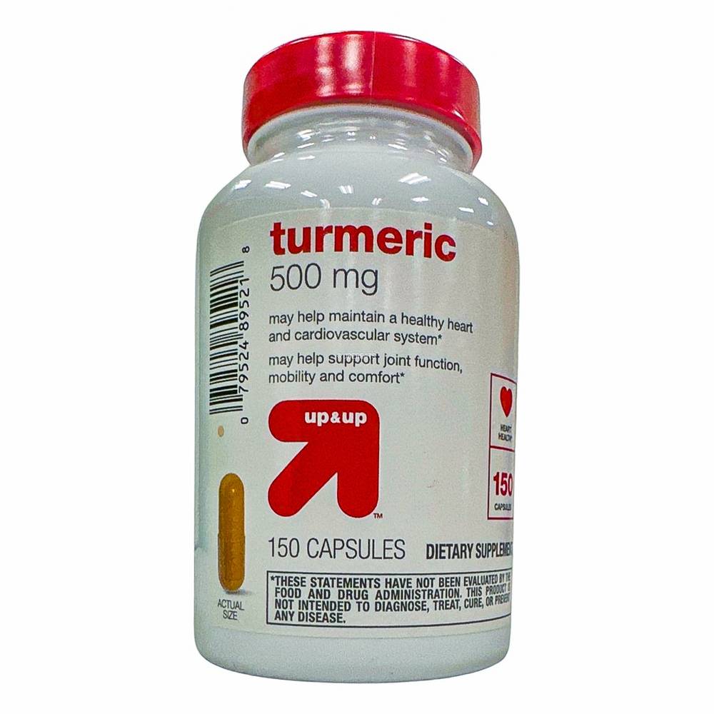 up&up Turmeric 500mg Supplement Capsules (150 ct)