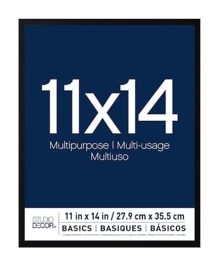 Studio Décor Basics Multipurpose Frame, 11" x 14", Black