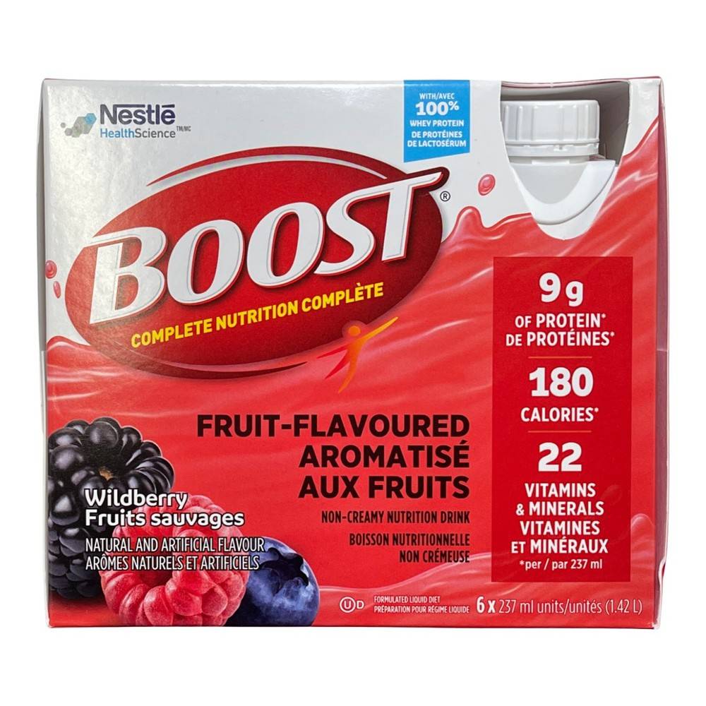 Boost Complete Nutrition Beverage Wildberry (6 x 237 ml)