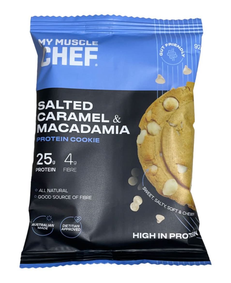 My Muscle Chef Salted Caramel & Macadamia Protein Cookie (92g)