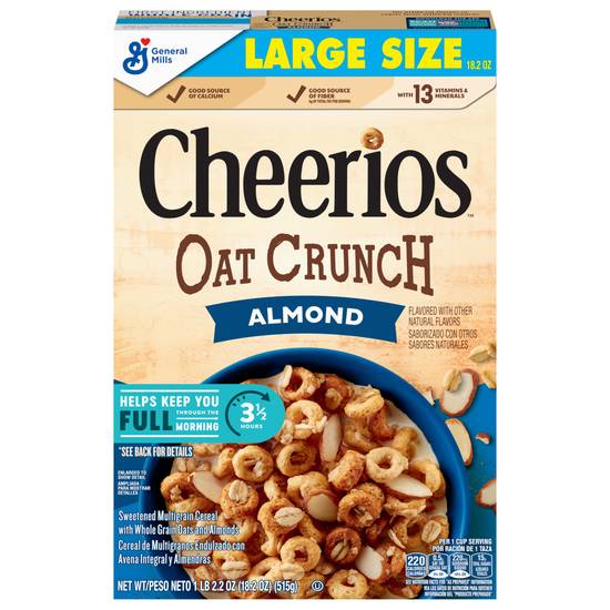 Cheerios Oat Crunch Almond Breakfast Cereal