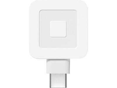 Square Usb Type-C Magstripe Card Reader, White