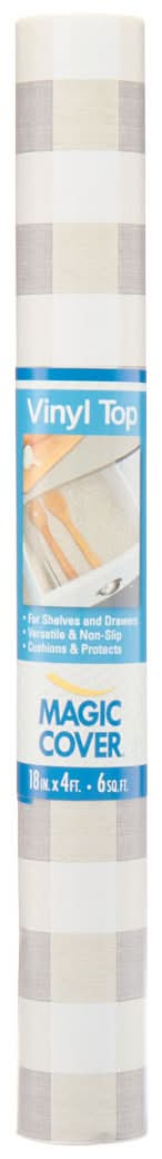 Magic Cover Vinyl Cabinet Liner Linen Gray