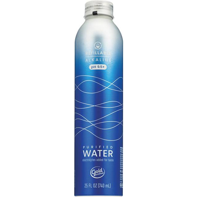 Gold Emblem Refillable Alkaline Water, 25 Oz