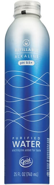 Gold Emblem Refillable Alkaline Water, 25 Oz