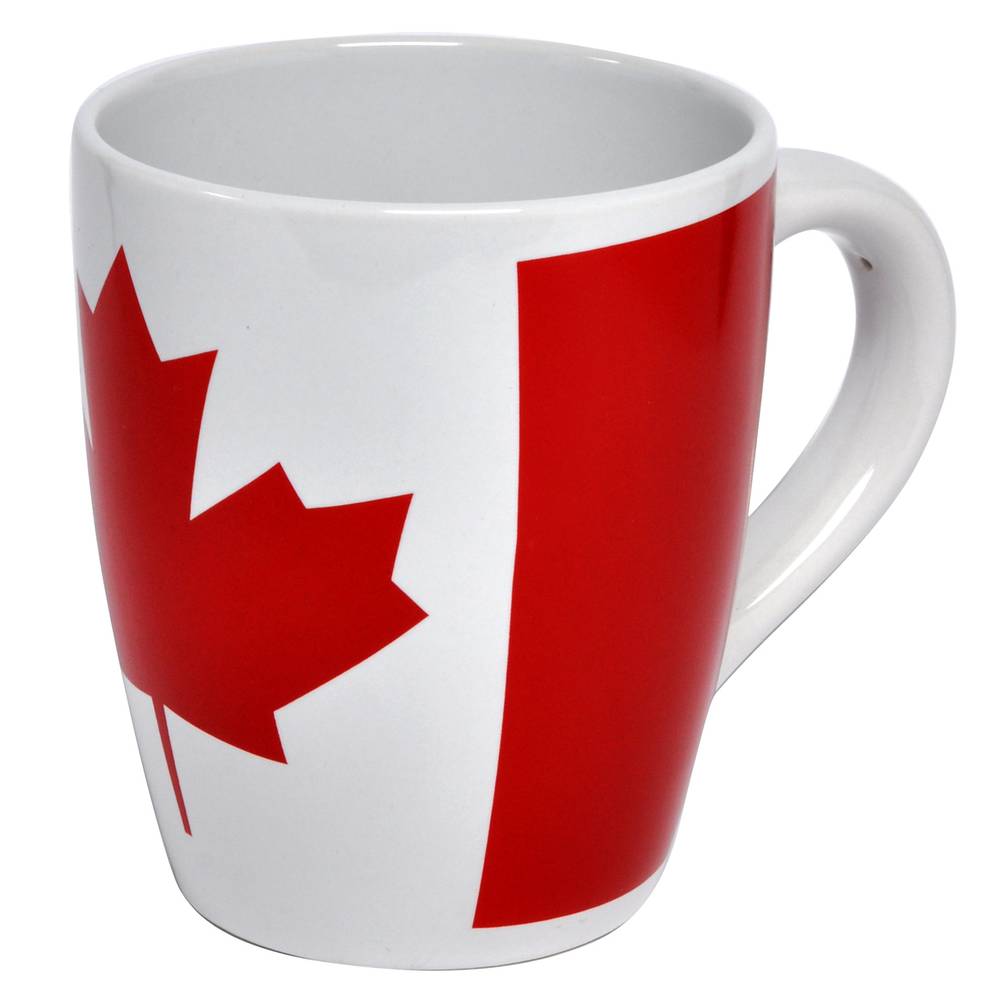 Tasse céramique avec bannière canadien