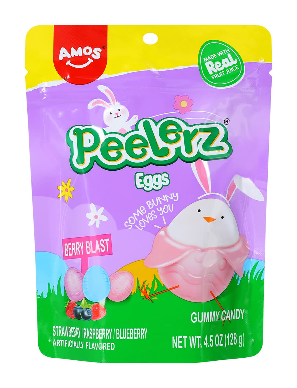Amos® Peelerz® Eggs Berry Blast Gummy Candy 4.5oz Eggs