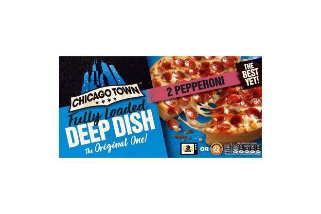 Chicago Town Deep Dish Pepperoni Pizzas 2pk 155g