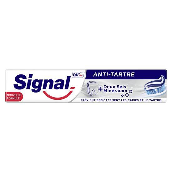 Signal dentifrice anti tartre