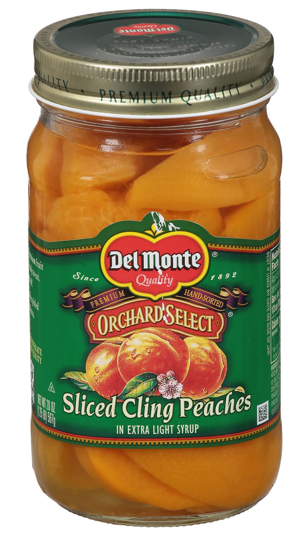 Del Monte Orchard Select Extra Light Syrup Sliced Cling Peaches (20 oz)