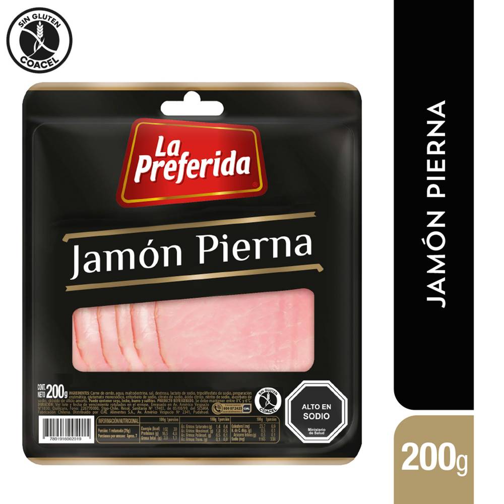 La preferida jamón pierna de cerdo