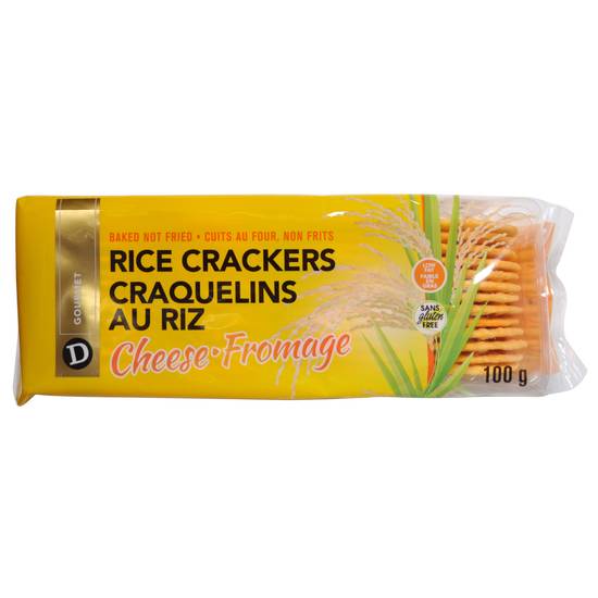 D Gourmet Rice Crackers - Cheese Flavour (100g)