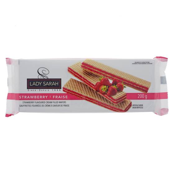 Lady Sarah Strawberry Flavoured Wafers (200 g)