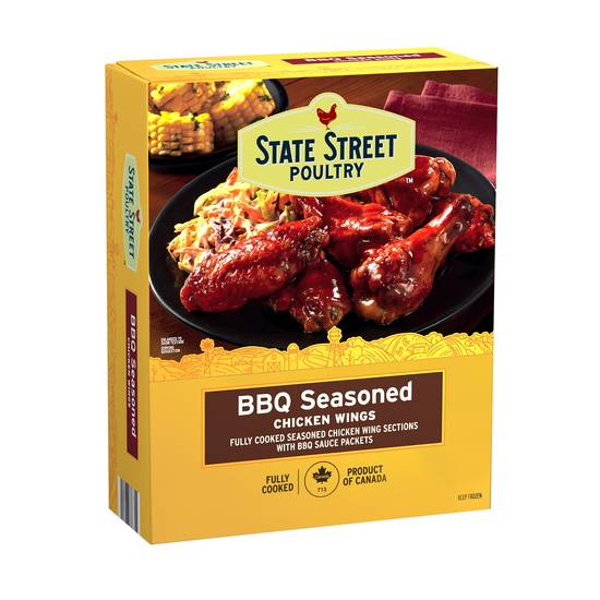 State Street Poultry Bbq Seasoned Chicken Wings (32 oz)