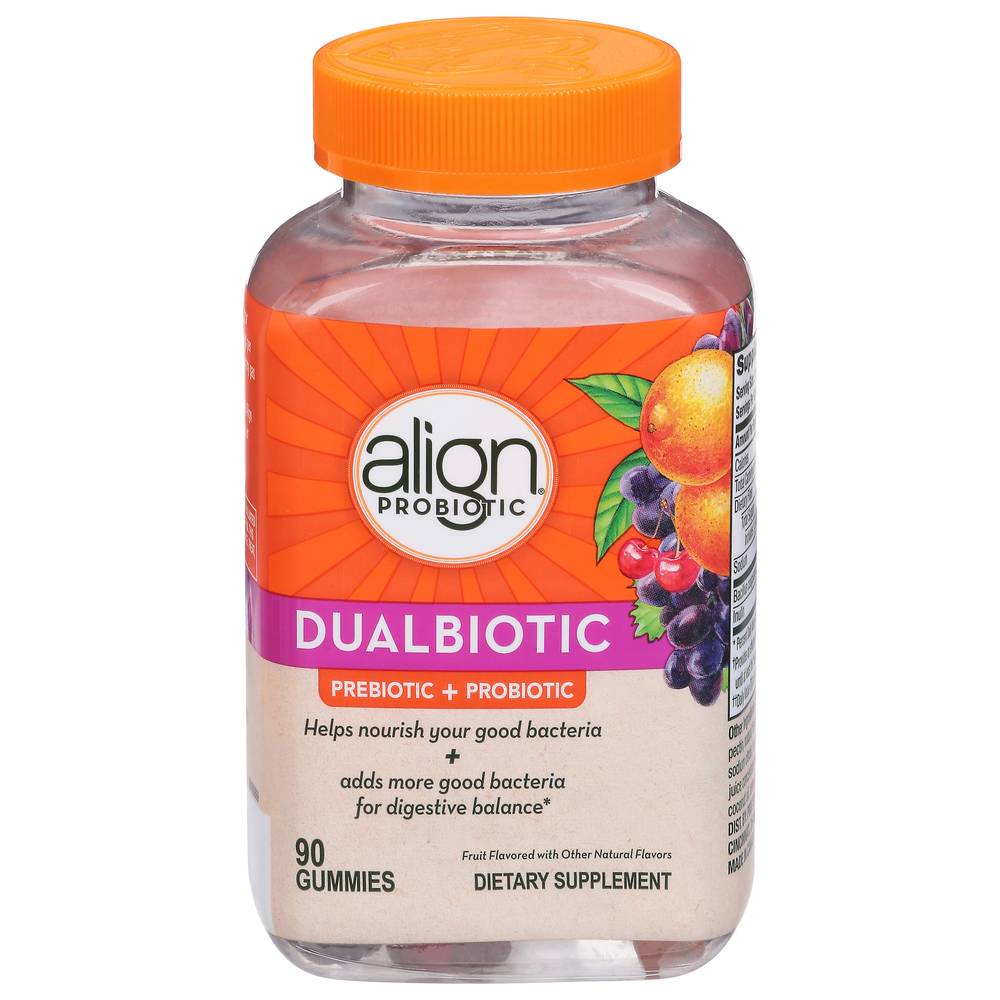 Align Probiotic Prebiotic + Probiotic Dualbiotic Gummies