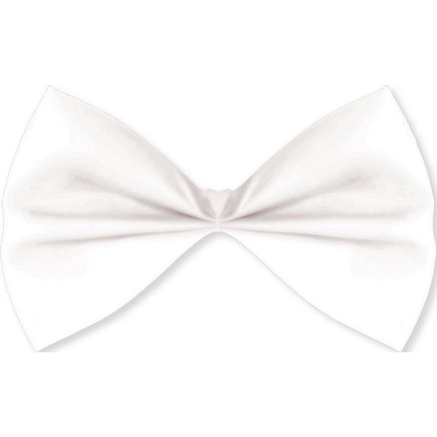 Party City White Bow Tie (unisex/5.5 inches x 4 inches/white)