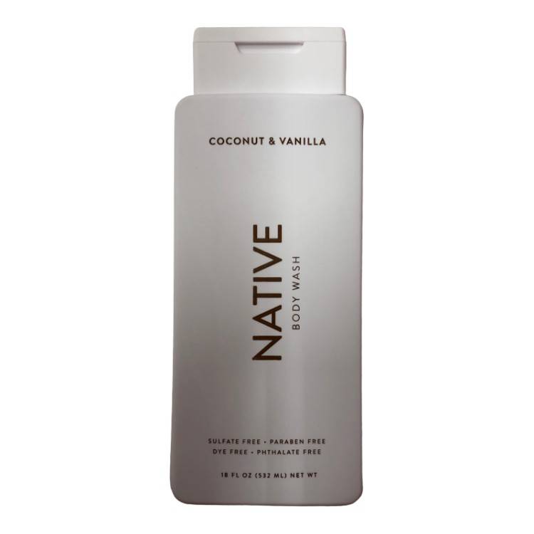 Native Body Wash - Coconut & Vanilla - Sulfate Free - 18 fl oz