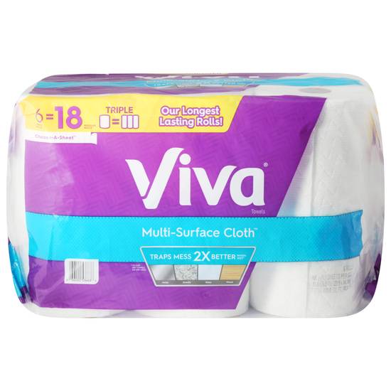 Viva Multi-Surface Cloth Towels (6 ct)
