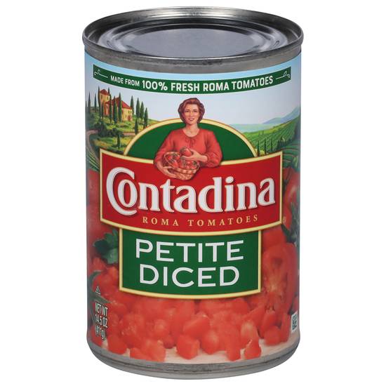 Contadina Roma Style Petite Cut Diced Tomatoes With Sea Salt
