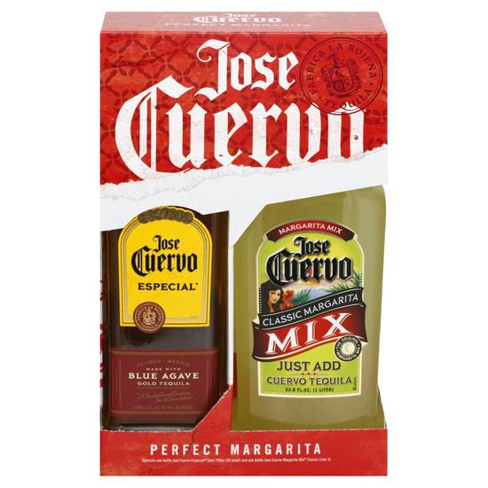 Jose Cuervo Especial Blue Agave Mexican Tequila & Margarita Mix (750 ml)