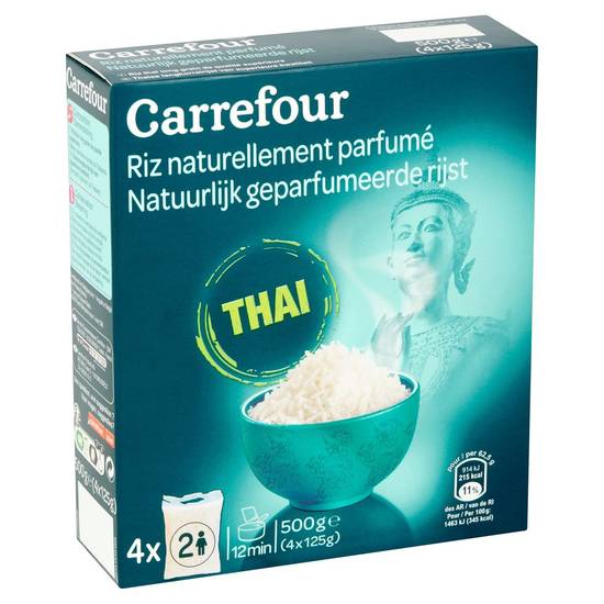 Carrefour Natuurlijk Geparfumeerde Rijst Thai 4 x 125 g