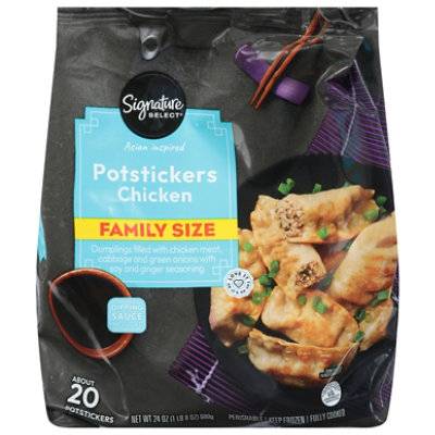 Signature Select Potstickers Chicken & Vegetable Family Size 24 Oz - 24 Oz