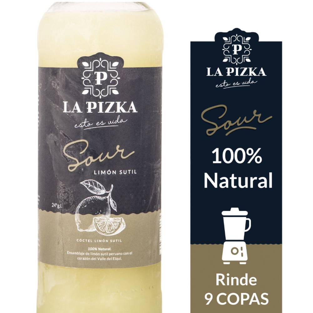 La Pizka · Pisco sour natural - Limón Sutil (1 L)