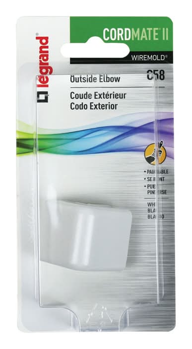 Legrand Cordmate 1.13 In. L Electrical Elbow 1 Pk