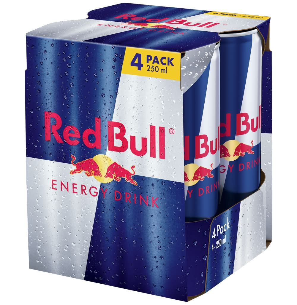 Red Bull - Boisson énergisante (4 x 250ml)
