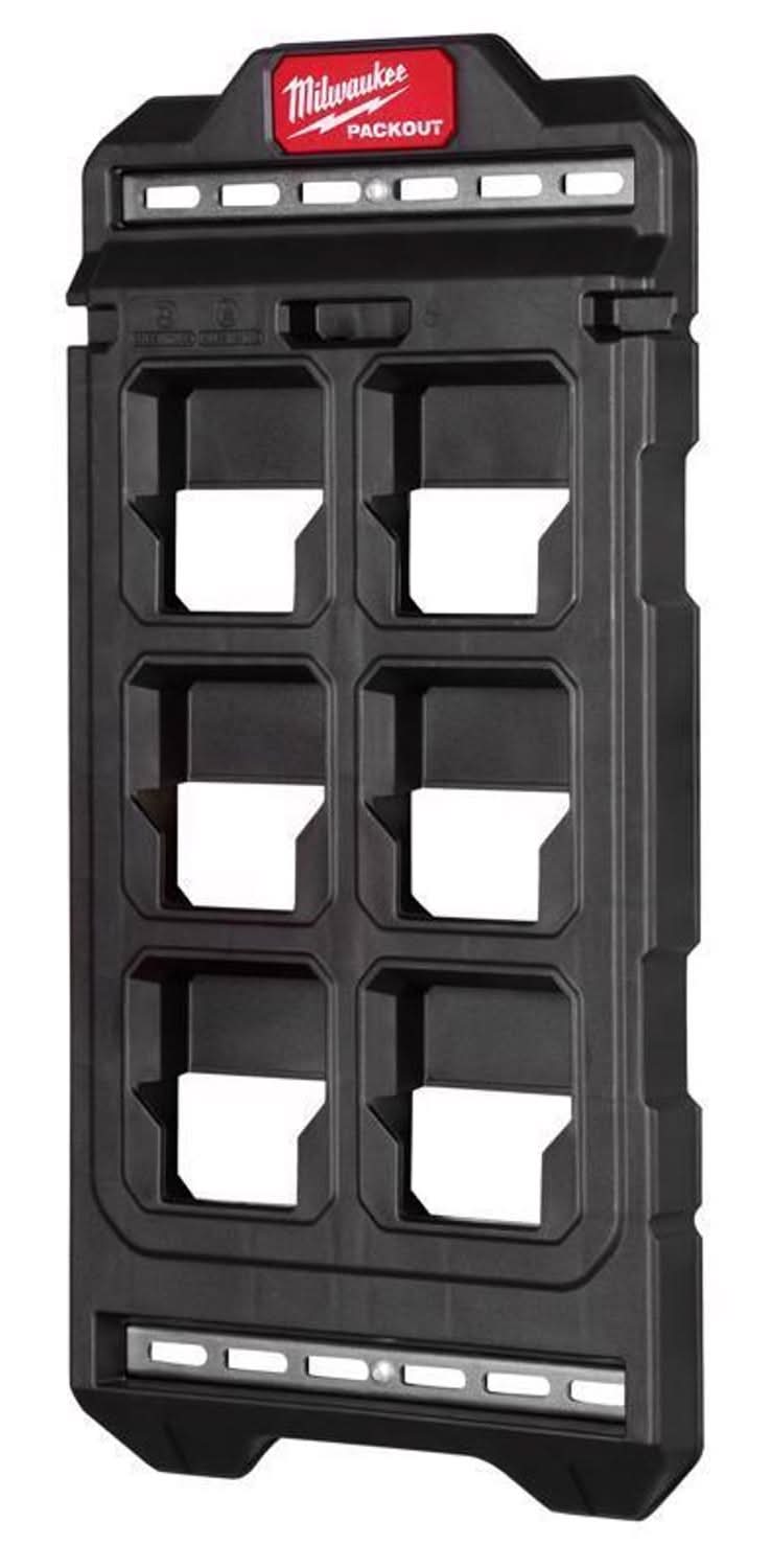 Milwaukee Packout 10.25 In. W X 20 In. H Compact Compact Wall Mounted Plate Polypropene 6 Compartmen