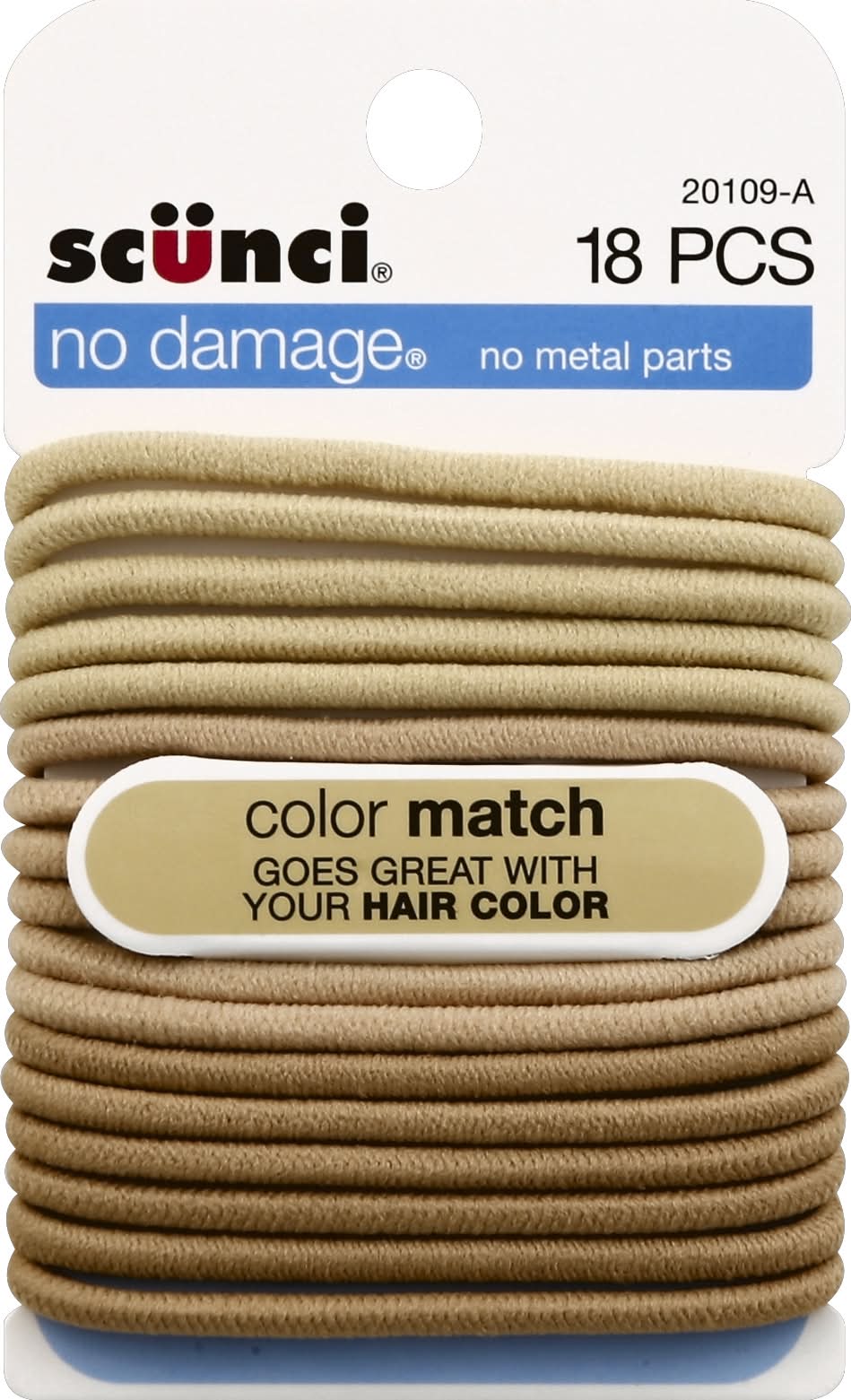 Scunci No Damage Color Match Elastics (0.8 oz)