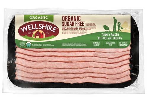 Wellshire Farms Organic Sugar Free Uncured Turkey Bacon