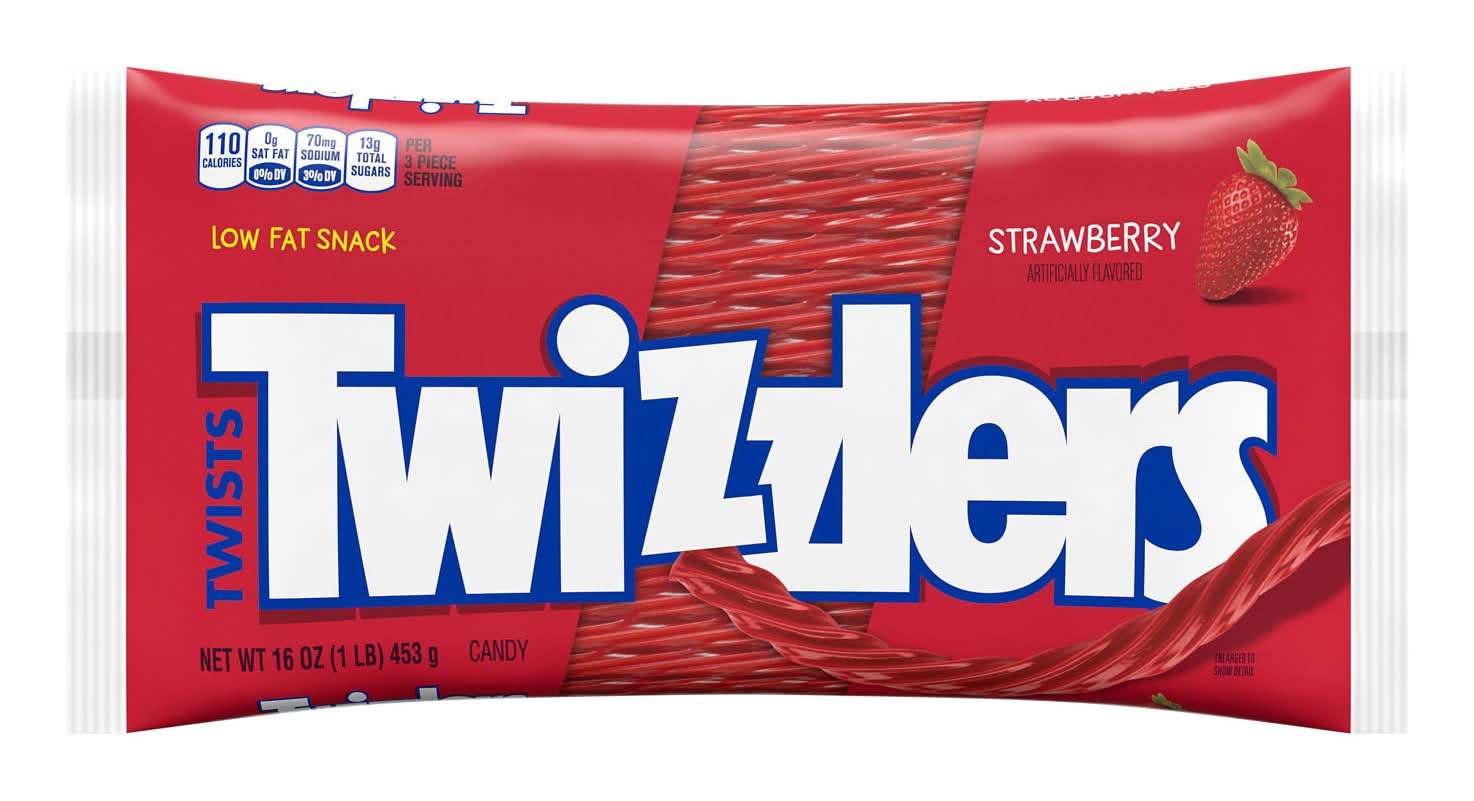 Twizzler's Twists Low Fat Snack Candy, Strawberry (16 oz)