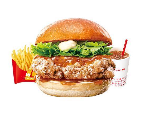 【セット】オレンジチキン 竜田バーガー Orange Chicken Tatsuta Burger Set