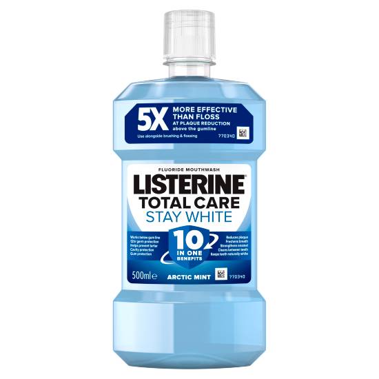 Listerine Total Care Stay White Fluoride Mouthwash (arctic mint)