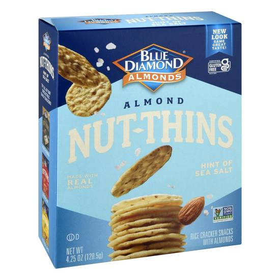 Blue Diamond Almond Nut-Thins Hint Of Sea Salt Crackers