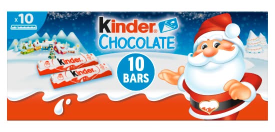 Kinder Chocolate, Small, Candy Bar (10 pack)