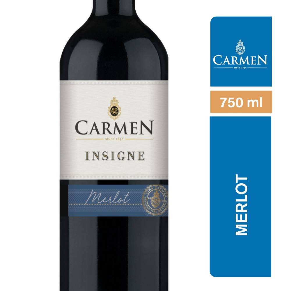 Viña carmen vino merlot insigne (botella 750 ml)