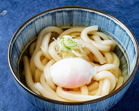 さぬき 温玉かけうどん Sanuki Udon Noodle Soup with Soft-Boiled Egg