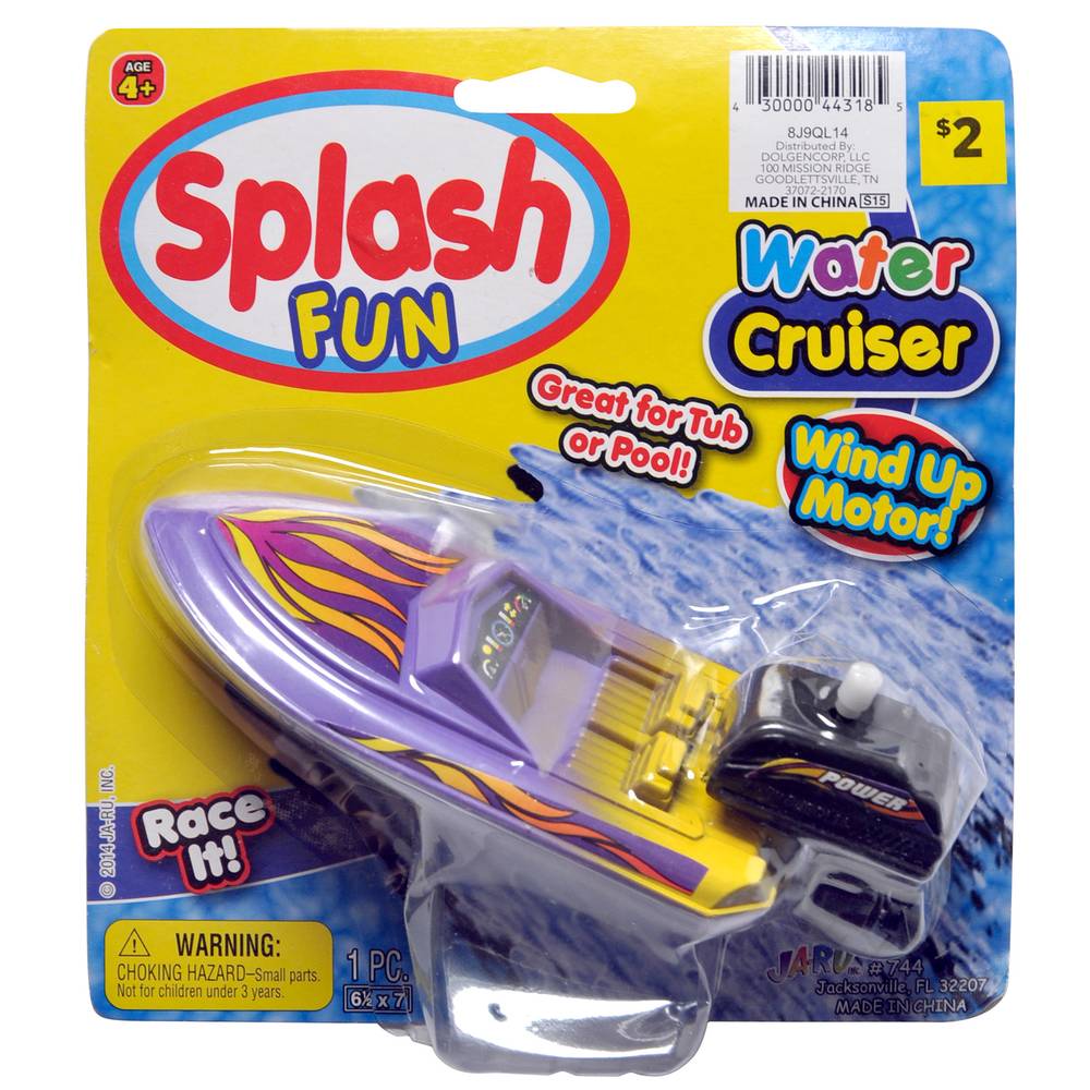 Splash Fun Water Cruiser Wind Up Motor Toy Boat