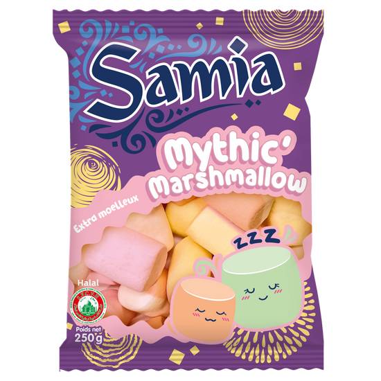 Samia - Bonbons marshmallow à base de gélatine de bœuf halal