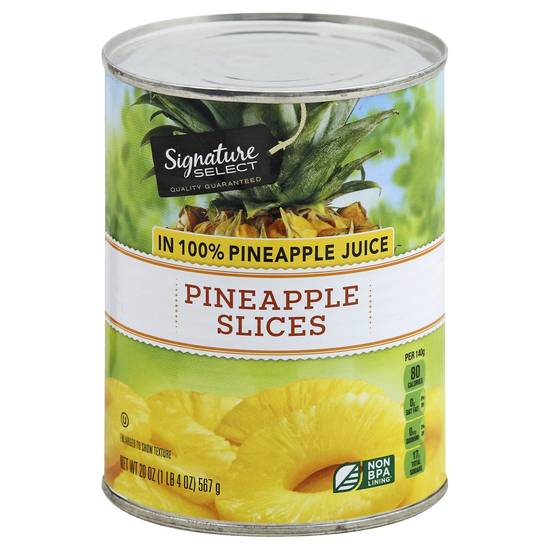 Signature Select Pineapple Slices in 100% Juice (20 oz)