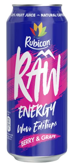 Rubicon Berry-Grape, Raw Energy Wave Editions Drink (500ml)