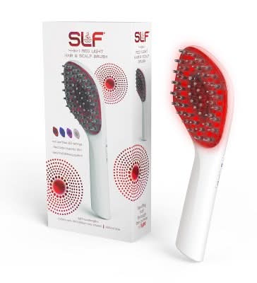 SLF Red Light Therapy Rechargeable Dry Paddle Hair Brush