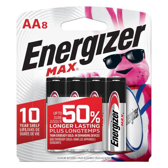 Energizer Max AA Batteries 8-Count