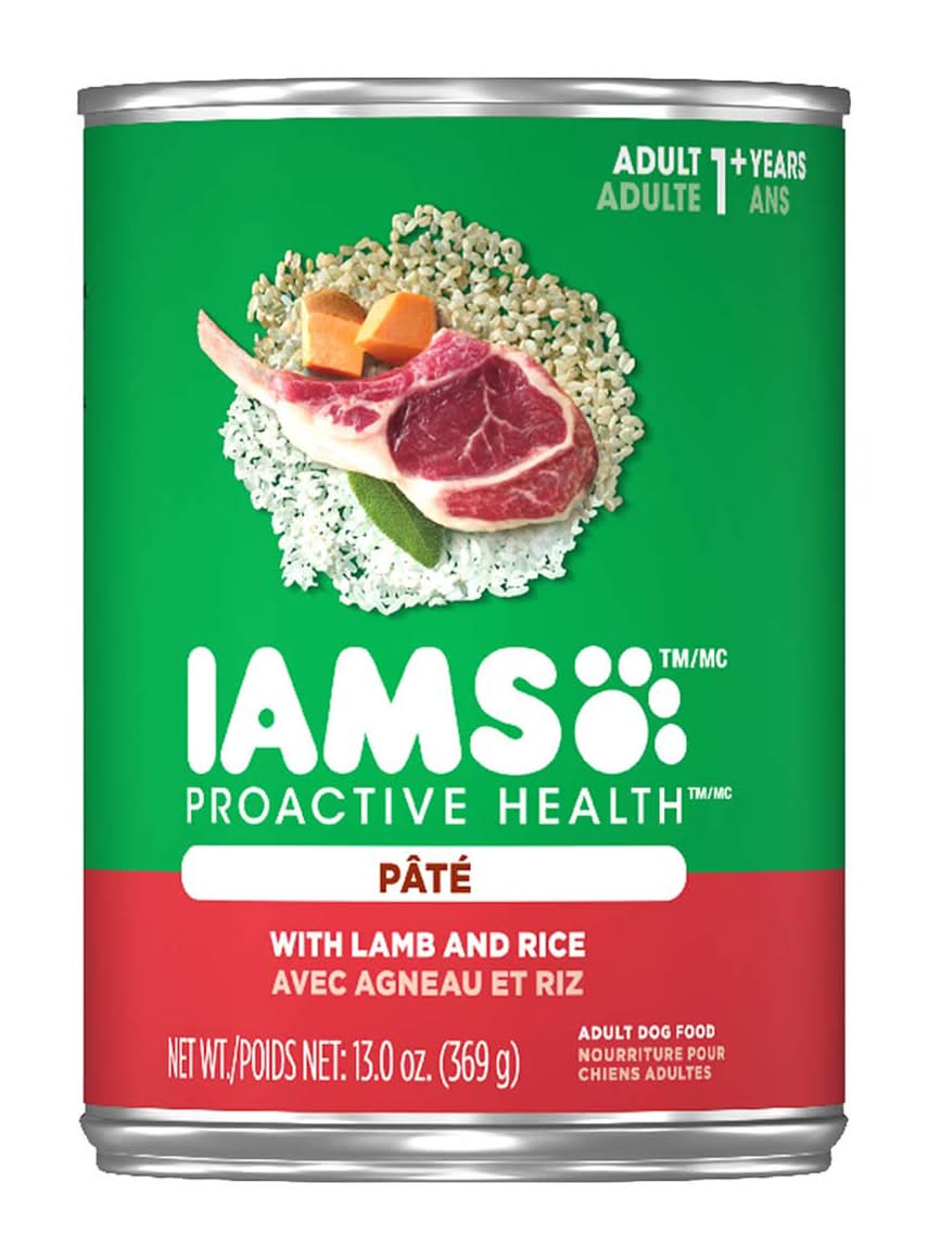 Iams Proactive Health Pate Wet Dog Food Lamb And Rice 13 Oz