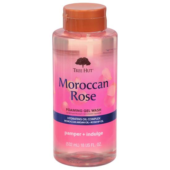 Tree Hut Pamper + Indulge Moroccan Rose Foaming Gel Wash